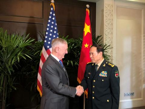 Chinese defense minister to visit Washington next week: Mattis
