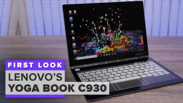 Lenovos Yoga Book C930 with E Ink touchscreen keyboard