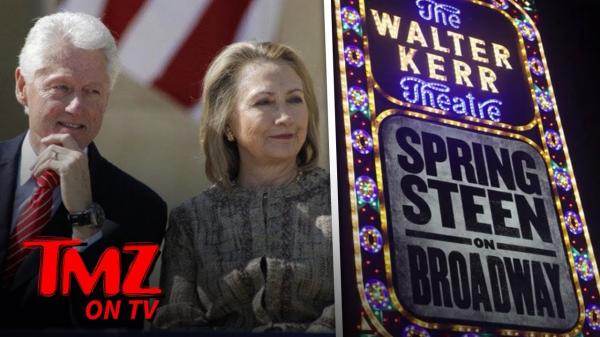Hillary & Bill Hit Up A Springsteen Concert! | TMZ TV