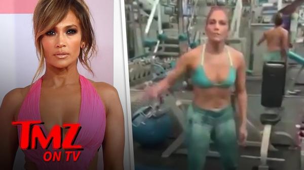 Jennifer Lopez Feeling Her Self During Her Workout | TMZ TV