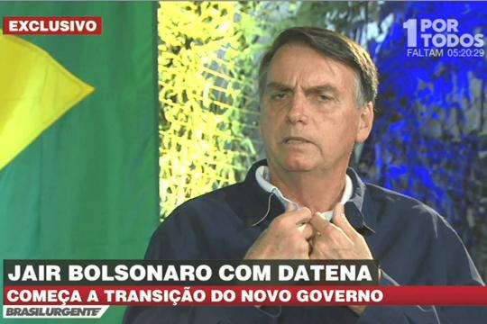'No que depender de mim, não tem mais demarcação de terra indígena', diz Bolsonaro a TV