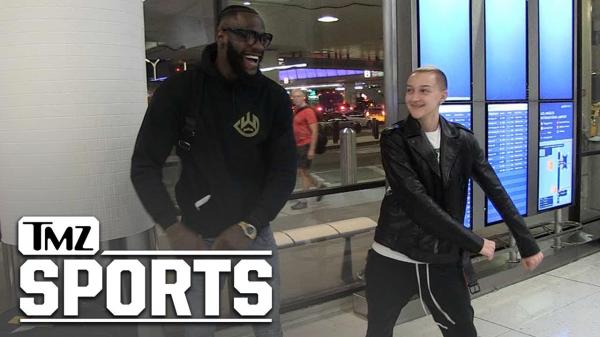 Deontay Wilder Gets Flossing Lesson From Backpack Kid, New KO Dance | TMZ Sports