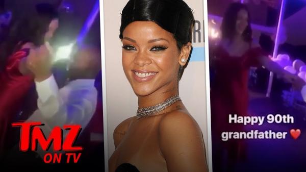 Rihanna Dances With Her Grandfather On His 90th Birthday | TMZ TV
