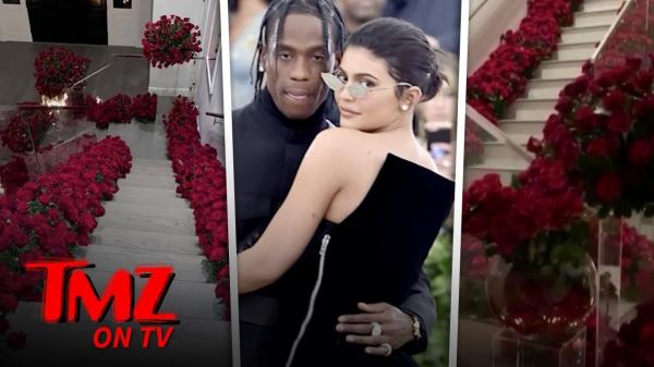 Kylie Jenner Comes Home to Find Her House Filled with Red Roses | TMZ TV