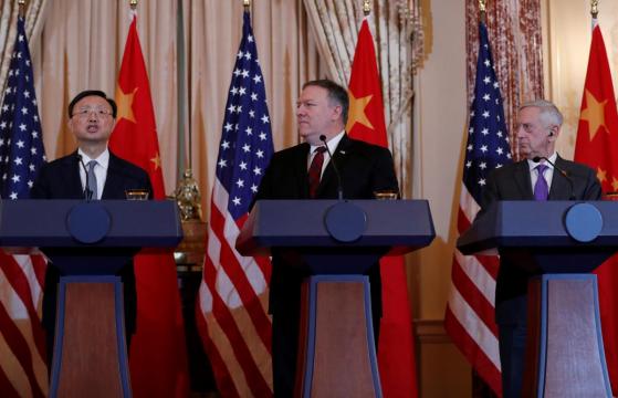 U.S. presses China to halt militarization of South China Sea