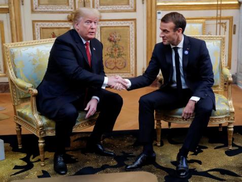 Trump, Macron at odds on European defense ahead of WW1 commemoration