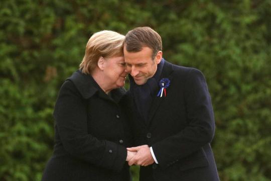 Merkel e Macron lembram fim da Primeira Guerra Mundial