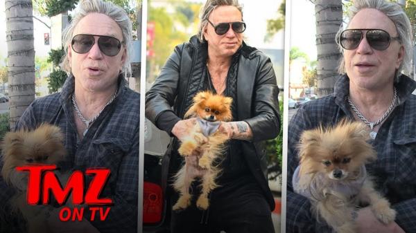 Mickey Rourke Talks About His Very very Interesting Dog | TMZ TV