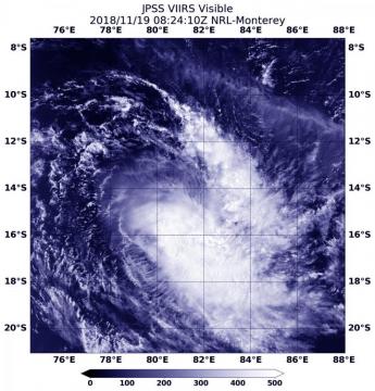 Satellite finds Tropical Cyclone Bouchra reborn in Southern Indian Ocean