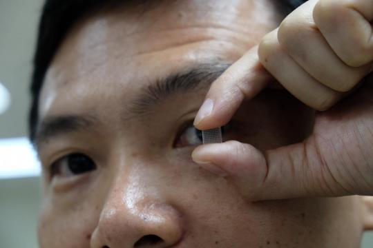 NTU Singapore scientists develop 'contact lens' patch to treat eye diseases