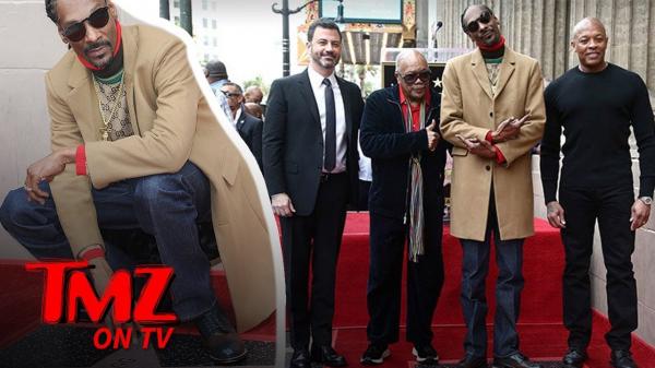 Snoop Dogg Happy AF At His Hollywood Walk Of Fame Star Ceremony | TMZ TV