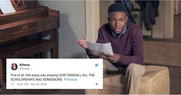 This Is Us: Randall's College Essay Has the Internet Wishing He Was Available For Tutoring