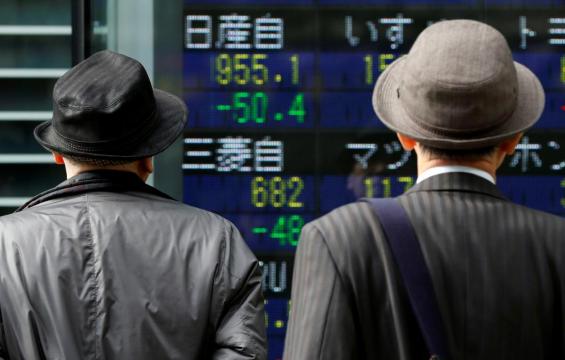 Asian shares edge up, but growth woes offset Brexit progress