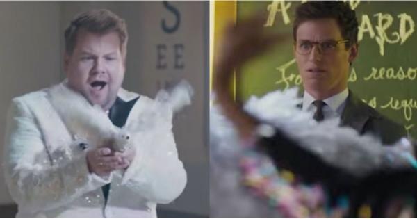 James Corden's "Mr. Magnificent" Magic Act Leaves Eddie Redmayne Less Than Impressed