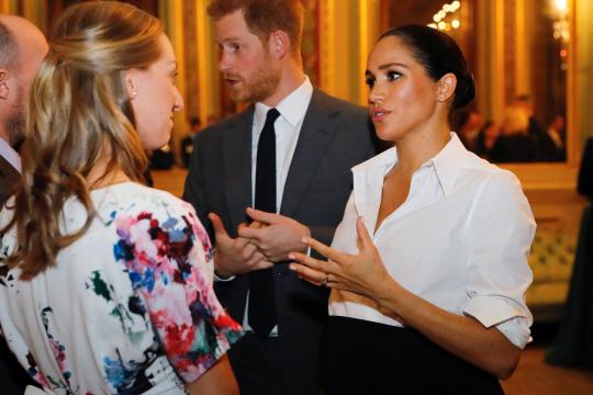 Britain's Prince Harry and Meghan attend armed forces charity awards