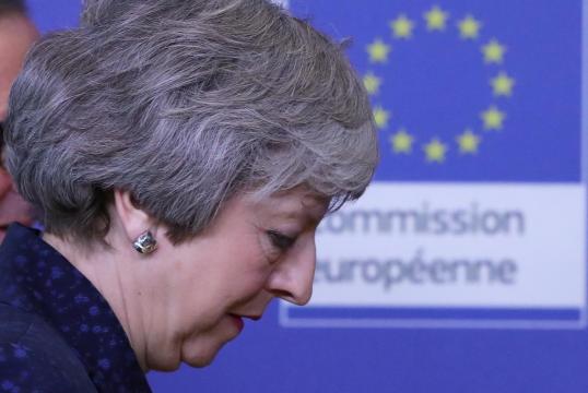 In Brussels, EU gives May glimpse of Brexit hope