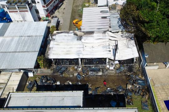 Tragédia na zona oeste do Rio | Fla só poderia usar área incendiada do CT como estacionamento