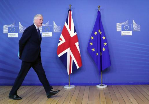 "Something has to give," EU's Barnier tells Brexit Britain
