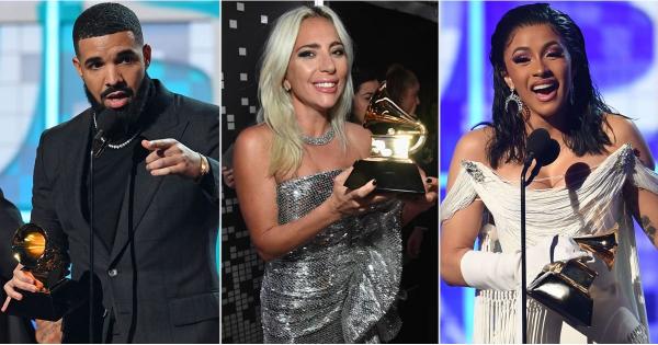 Lady Gaga, Drake, Cardi B, and Everyone Else Who Won a Grammy This Year
