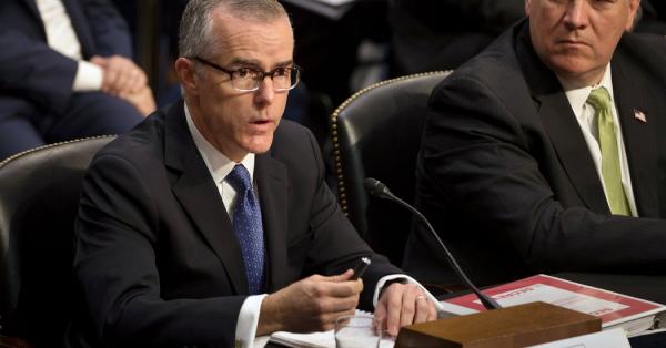 McCabe Says Justice Officials Discussed Recruiting Cabinet Members to Push Trump Out of Office