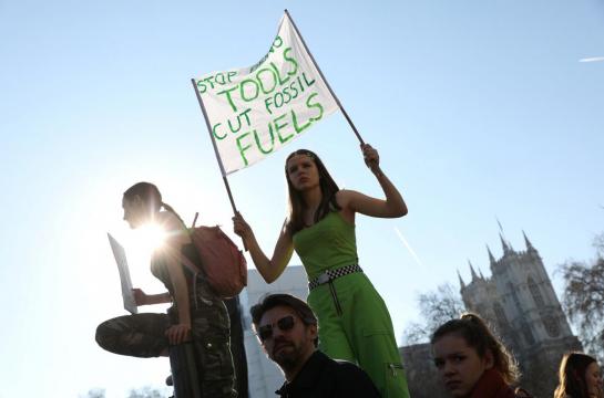 UK children walk out of lessons on climate strike