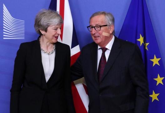 May in Brussels for 'detailed discussions' on Brexit with wary EU