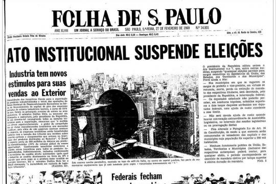 1969: Costa e Silva suspende eleições no Brasil com Ato Institucional nº 7