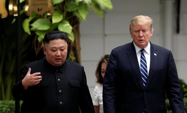 Trump in 'no rush' for deal with North Korea's Kim on second day of summit
