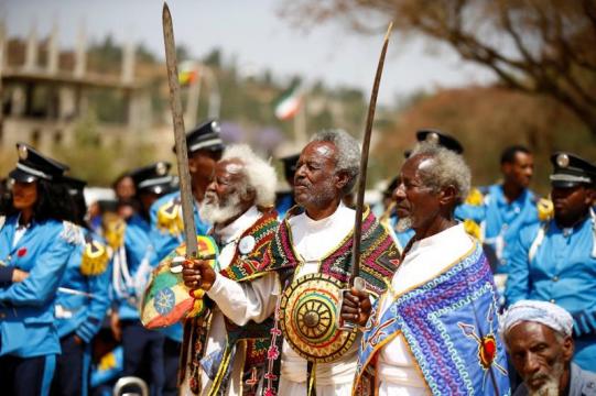 Ethiopians celebrate defeat of colonialists, call for unity