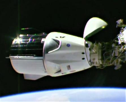 SpaceX’s Crew Dragon spaceship hooks itself up to space station for first time