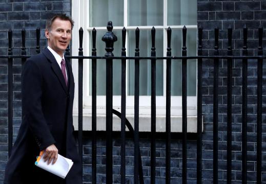 Britain's Hunt promises 'doctrine of deterrence' against cyberattacks on democracy
