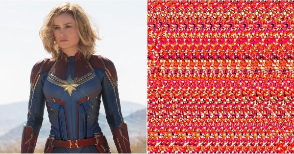 In an Ultimate Nod to the '90s, Captain Marvel Brings Back Magic Eye With These 5 Images