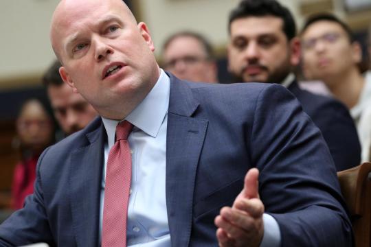 U.S. lawmakers emerge from Whitaker meeting with conflicting accounts