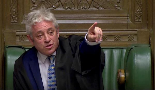 "Interventionist" speaker centre-stage in parliament's Brexit drama