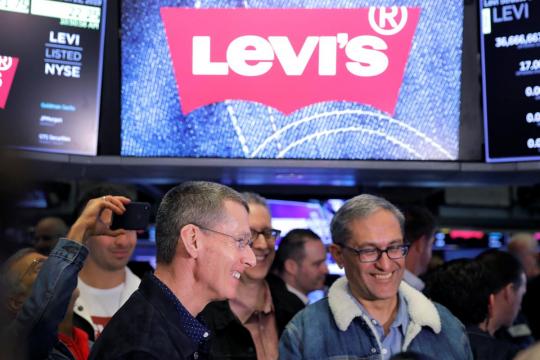 Levi Strauss shares surge 31 percent in stock market return