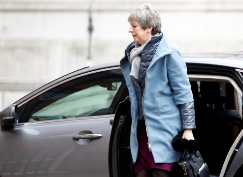 Returning to London, Britain's May faces mammoth task to change minds on Brexit