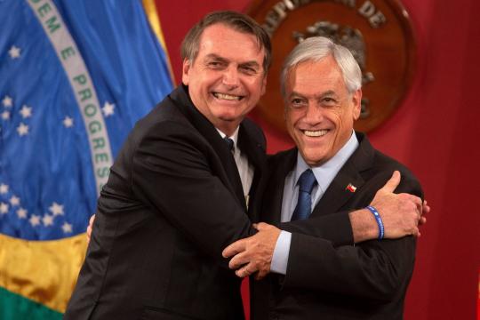 Bolsonaro e Piñera celebram novo bloco e esperam futura integração da Venezuela