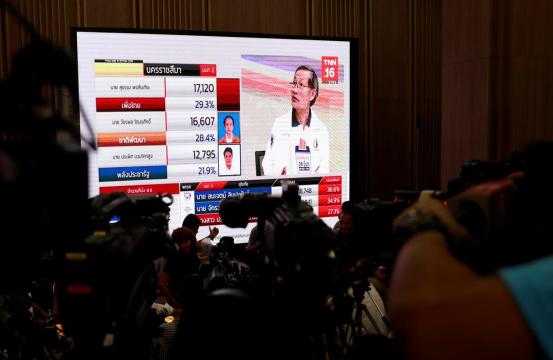 Thailand's pro-military party takes stunning lead as results come in