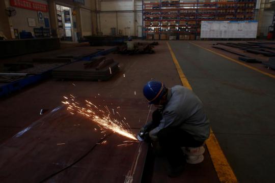 China's industrial profits shrink most since late 2011