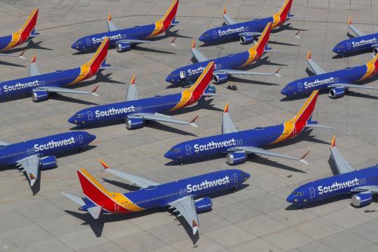 Southwest cuts forecast for revenue performance measure after 737 Max groundings