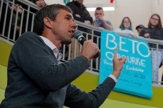 O'Rourke to rally in his native Texas, where tough 2020 presidential primary awaits