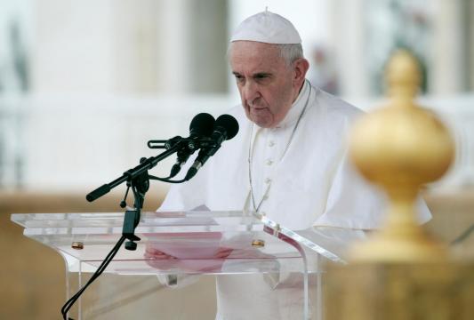 Pope in Morocco says physical barriers won't solve migration issue