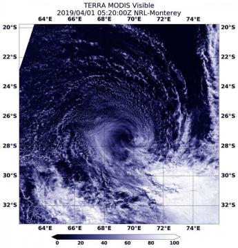 NASA finds wind shear tearing apart Subtropical Cyclone Joaninha