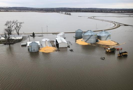 U.S. disaster aid won't cover crops drowned by Midwest floods