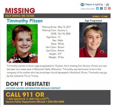 Teen found in Kentucky is not missing boy Timmothy Pitzen: FBI