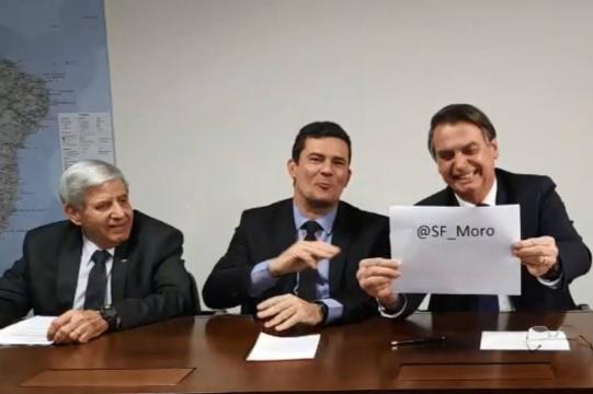 Se der errado, a culpa é de Bolsonaro, brinca Moro sobre perfil no Twitter