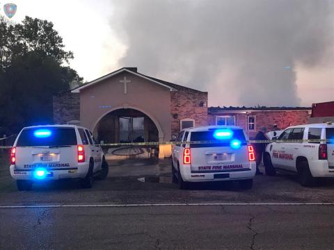 Suspicious blazes destroy three predominantly black Louisiana churches