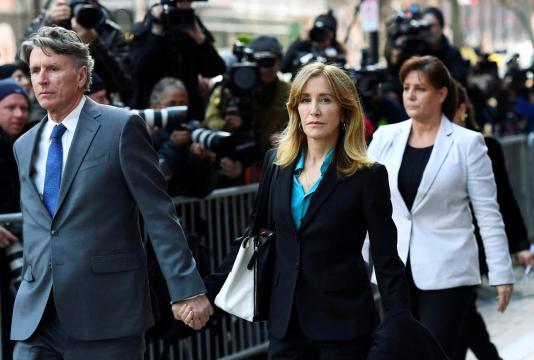 Felicity Huffman among 14 to plead guilty in U.S. college admissions scandal: prosecutors