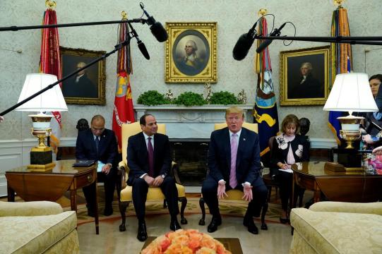 Trump praises Egypt's Sisi despite concerns about human rights, Russian arms