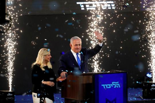 Israel's Netanyahu wins reelection with parliamentary majority: tally